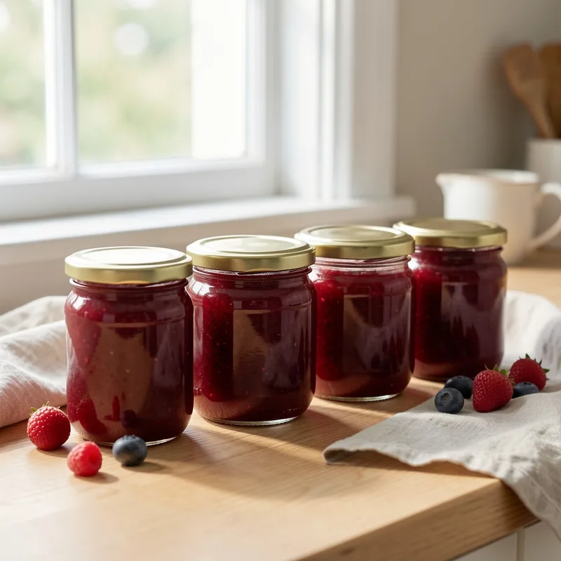 Conservation confiture maison sans stérilisation : les pots