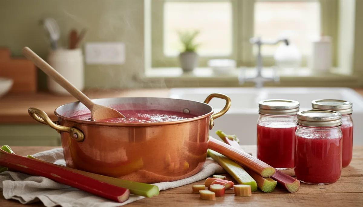 Recette de confiture à la rhubarbe : dosage, cuisson et variantes maison